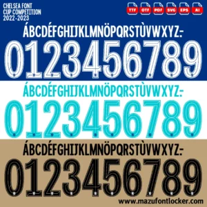 Chelsea 2022-2025 Font Vector – Stunning Blues Masterpiece