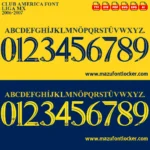 Club América 2006-2007 Font Vector – Stunning Las Águilas Legacy Masterpiece