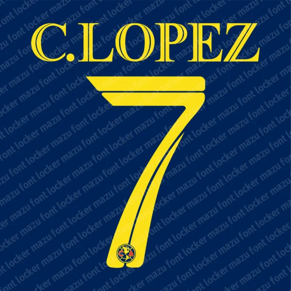 Club América 2006-2007 Font Vector – Stunning Las Águilas Legacy Masterpiece