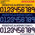 Club America 2012-2013 Font Vector – Legendary Las Águilas Masterpiece