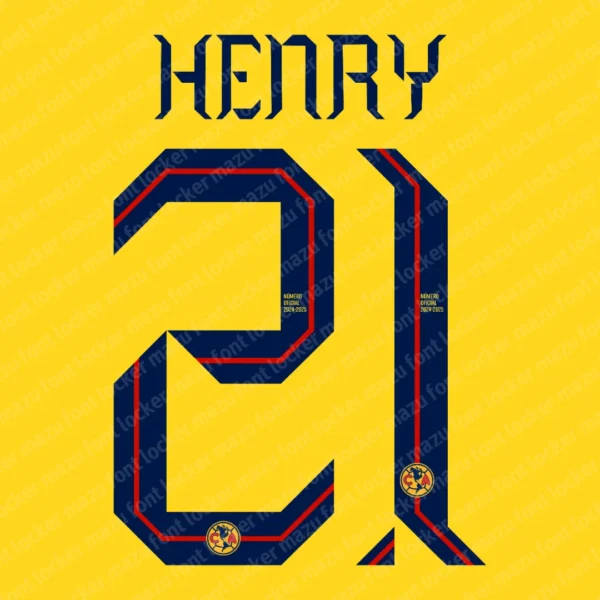 Club America 2024-2025 Font Vector – Legendary Águilas Golden Masterpiece