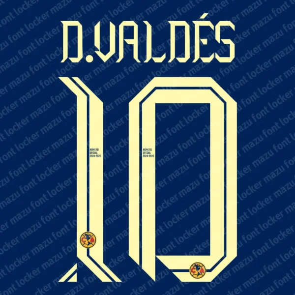 Club America 2024-2025 Font Vector – Legendary Águilas Golden Masterpiece