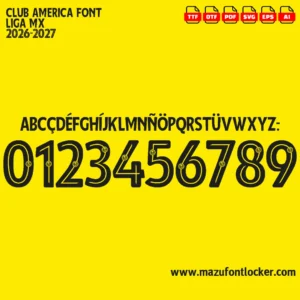 Club America 2026-2027 Font Vector – Epic Águilas Legendary Masterpiece