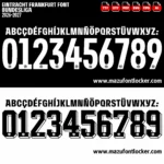 Eintracht Frankfurt 2026-2027 Font Vector – Epic Eagle Masterpiece