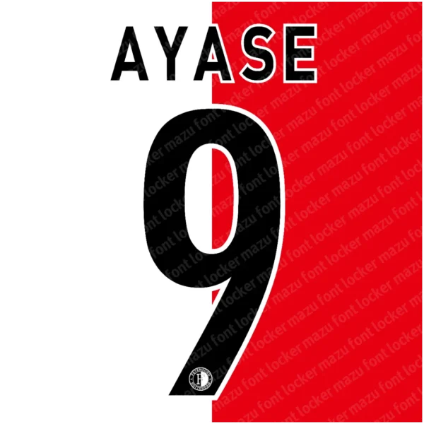 Feyenoord Rotterdam 2024-2025 Font Vector – Stunning De Kuip Champions Masterpiece