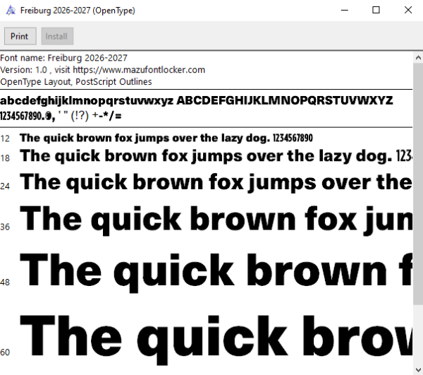Freiburg 2026-2027 Font Vector – Stunning Black Forest Masterpiece