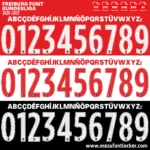 Freiburg 2026-2027 Font Vector – Stunning Black Forest Masterpiece