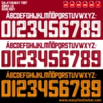 Galatasaray 2026-2027 Font Vector – Stunning Cimbom Champions Glory Masterpiece