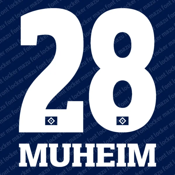 Hamburger SV 2024-2025 Font Vector – Epic Rothosen Legacy Masterpiece
