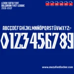 Levski Sofia 2026-2027 Font Vector – Stunning Blue Legends Typeface
