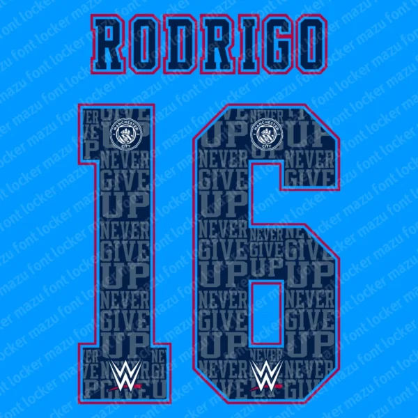 Manchester City Tour USA 2024 Font Vector – Legendary Sky Blues Victory