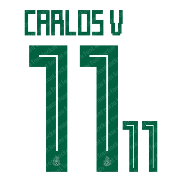 Mexico World Cup 2018 Font Vector – Epic El Tri Mexican Glory Masterpiece