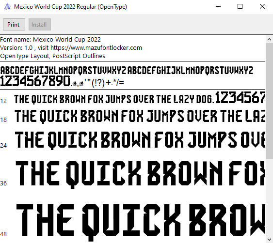Mexico World Cup 2022 Font Vector – Stunning El Tri Masterpiece