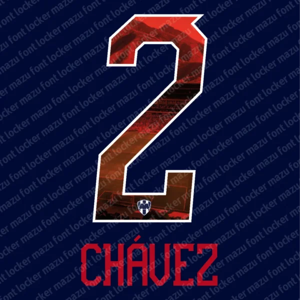 Monterrey 2026-2027 Font Vector – Epic Rayados Legendary Masterpiece