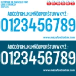 Olympique Marseille Ligue 1 2024-2025 Font Vector – Stunning Phocéens Masterpiece