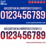 PSG Ligue 1 2026-2027 Font Vector – Stunning Parisian Champions Masterpiece