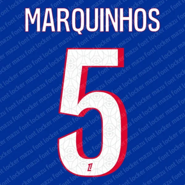 PSG Ligue 1 2026-2027 Font Vector – Stunning Parisian Champions Masterpiece