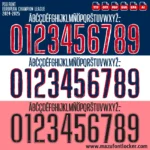 PSG UCL 2024-2025 Font Vector – Stunning Parisian Champions Masterpiece