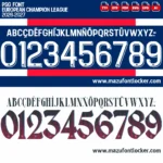 PSG UCL 2026-2027 Font Vector – Ultimate Paris Glory Masterpiece