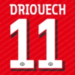 PSV Eindhoven 2026-2027 Font Vector – Stunning Boeren Football Heritage Masterpiece