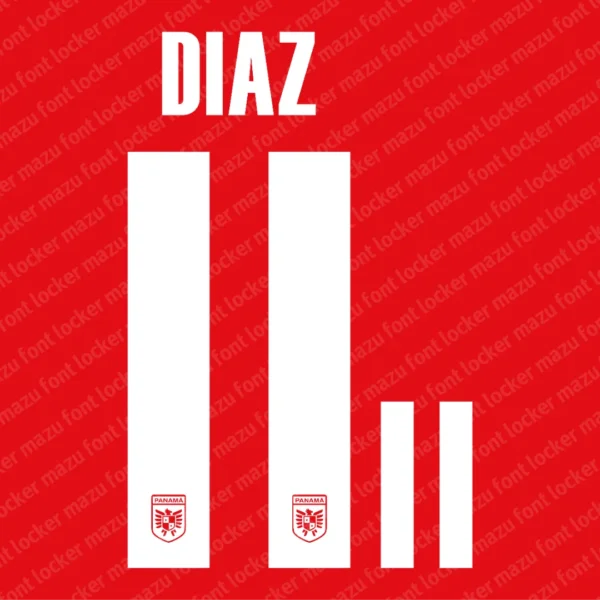 Panama World Cup 2026 Font Vector – Vibrant Central American Pride