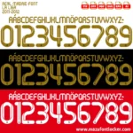 Real Madrid 2011-2012 Font Vector – Legendary Los Blancos Masterpiece