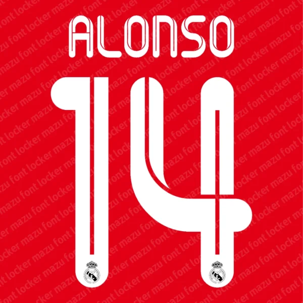Real Madrid 2011-2012 Font Vector – Legendary Los Blancos Masterpiece