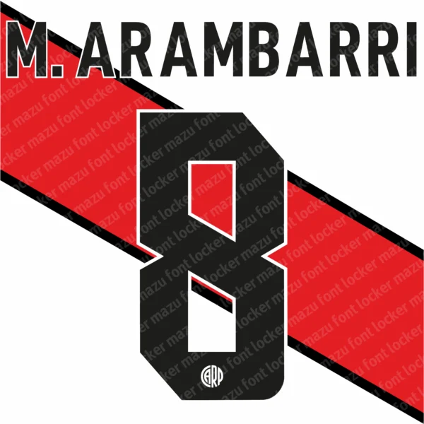 River Plate 2026-2027 Font Vector – Stunning Millonarios Masterpiece