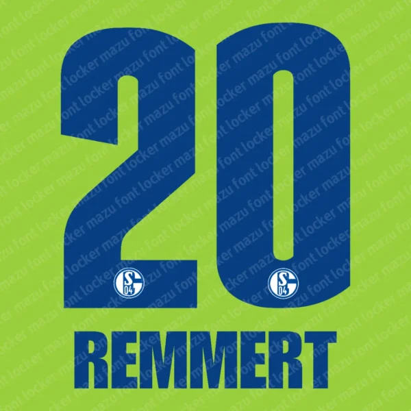 Schalke 04 2026-2027 Font Vector – Epic Königsblauen Blue Masterpiece