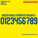 Tigres UANL 2026-2027 Font Vector – Epic Tigres Legendary Masterpiece
