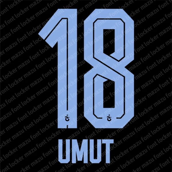 Trabzonspor 2026-2027 Font Vector – Epic Bordo-Mavi Masterpiece