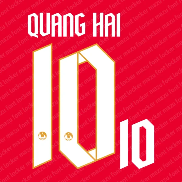 Vietnam 2025-2026 Font Vector – Stunning Golden Star Warriors Masterpiece