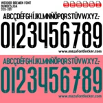 Werder Bremen 2026-2027 Font Vector – Stunning Green-White Legacy Typeface