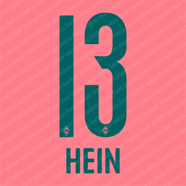 Werder Bremen Third 2026-2027 Font Vector – Stunning Green-White Legacy Typeface