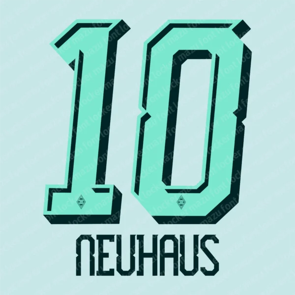 Borussia Monchengladbach 2026-2027 Font Vector – Epic Die Fohlen Masterpiece