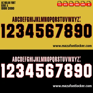 AC Milan 1998-2000 Font
