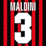 AC Milan 1998-2000 Font Vector – Stunning Legendary Rossoneri
