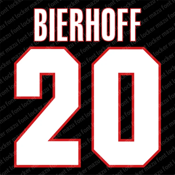 AC Milan 1998-2000 Font Vector – Stunning Legendary Rossoneri