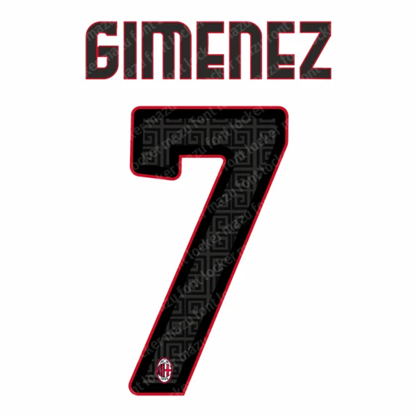 AC Milan 2026-2027 Font Vector – Unstoppable Legendary Rossoneri Champion