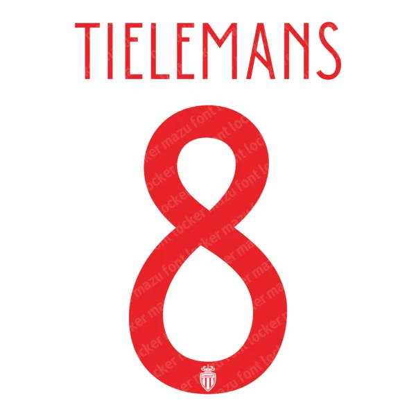 AS Monaco UCL 2018-2019 Font Vector – Stunning Rouge et Blanc Masterpiece