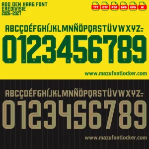 ADO Den Haag 2026-2027 Font Vector – Stunning Ooievaars Masterpiece