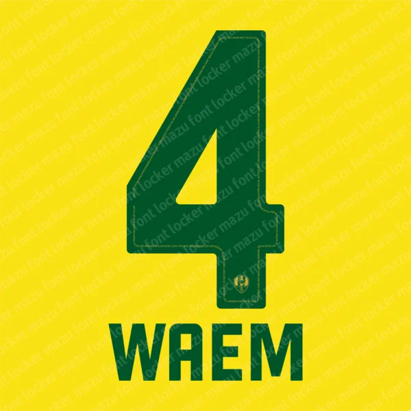 ADO Den Haag 2026-2027 Font Vector – Stunning Ooievaars Masterpiece