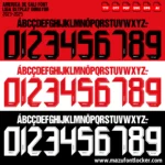 America de Cali 2023-2025 Font Vector – Fierce Diablos Rojos Masterpiece