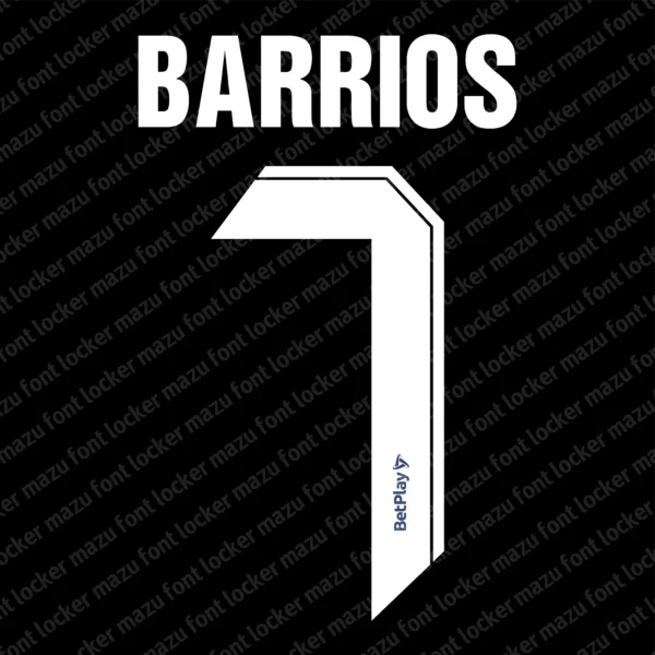 America de Cali 2023-2025 Font Vector – Fierce Diablos Rojos Masterpiece