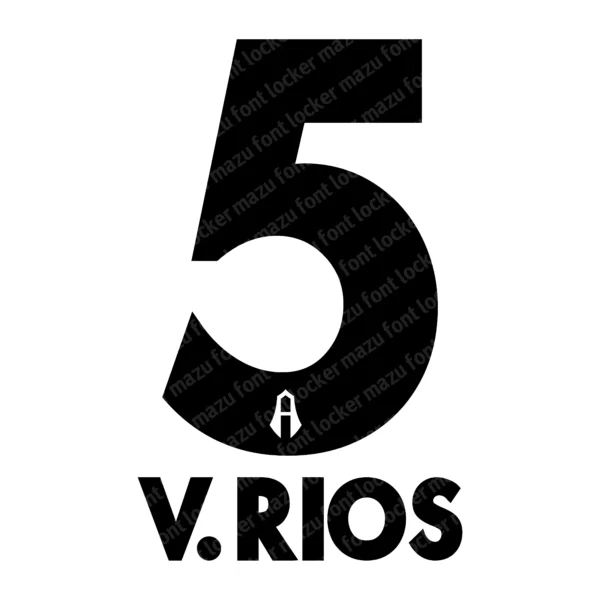 Atlas F.C. 2026-2027 Font Vector – Fierce Rojinegros Mexican Masterpiece