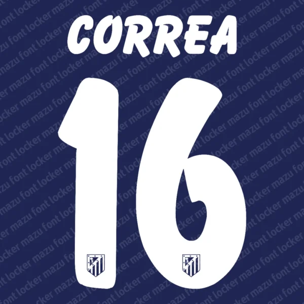 Atletico Madrid 2015-2016 Font Vector – Epic Rojiblanco Masterpiece