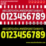 Atletico Madrid 2026-2027 Font Vector – Stunning Rojiblanco Masterpiece