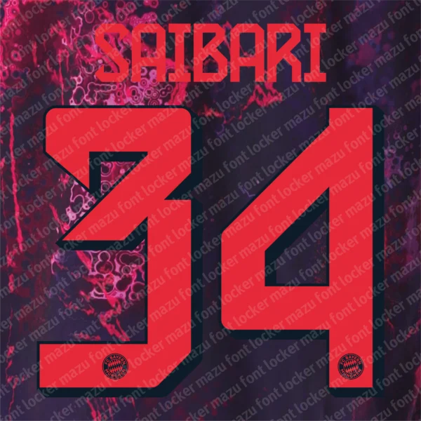 Bayern Munich 2026-2027 Font Vector – Epic Die Roten Bavarian Glory Masterpiece