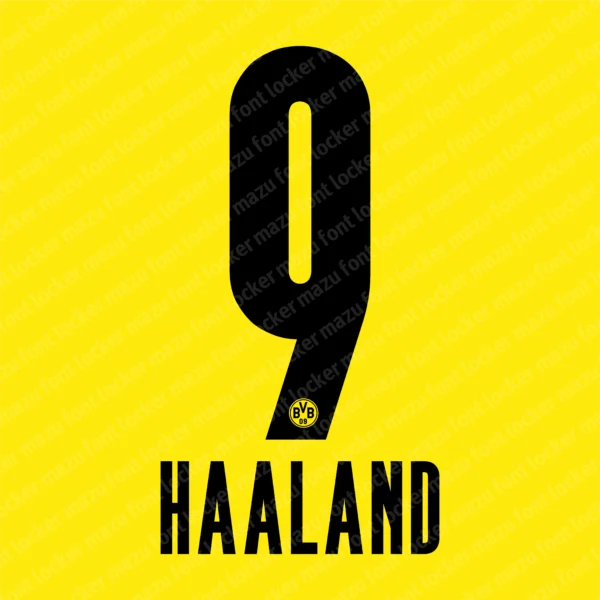 Borussia Dortmund 2020-2021 Font Vector – Legendary BVB Masterpiece