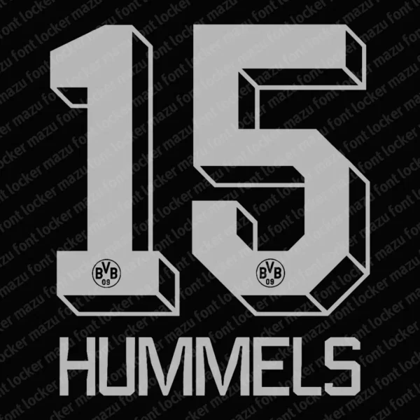 Borussia Dortmund 2022-2024 Font Vector – Epic Schwarzgelb Masterpiece